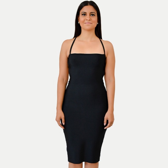 Black bandage strappy dress - Picture 2 of 2